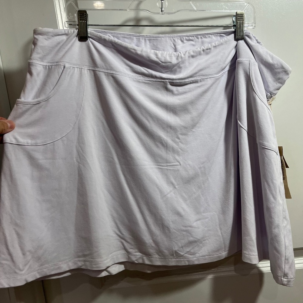 Escape by Habitat Clothes Lavender White Skort Active Skirt XXL NWT